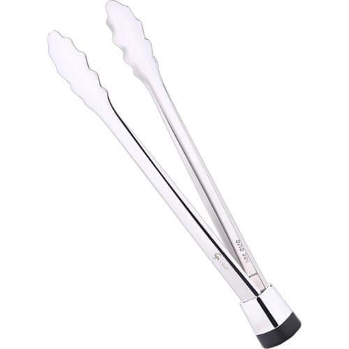 NEW Kitchen Cooking Salad Serving BBQ Tongs Non-Stick Stainless Steel Frame Kitchen Tongs Kitchen Handle Utensil Gadget