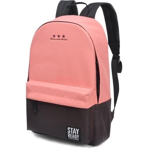 Women Oxford Preppy School Bag for Teenage Girls College Schoolbag Back Pack Ladies Laptop Rucksack Young Travel Backpack