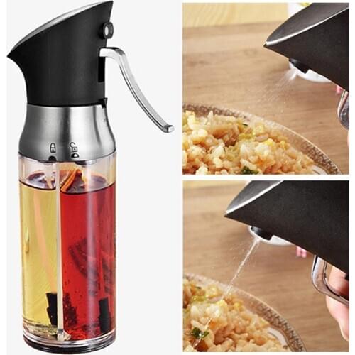 200ml Double Nozzle Baking Oil Vinegar Empty Spray Bottle Leak-proof Dispenser Leak-proof Double Nozzle Anti Skid Spray Bottle