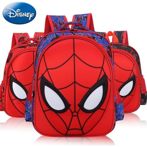 The Avengers Spiderman Backpack for Boys Disney Anime Marvel Large-capacity Waterproof Children Backpack Kindergarten School Bag