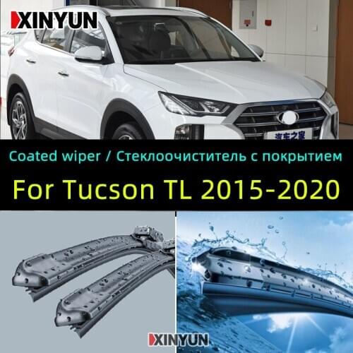 Coated wiper Front Wiper Blades For Hyundai Tucson TL 2016 2017 2018 2019 2020 Windshield Windscreen 26"16"