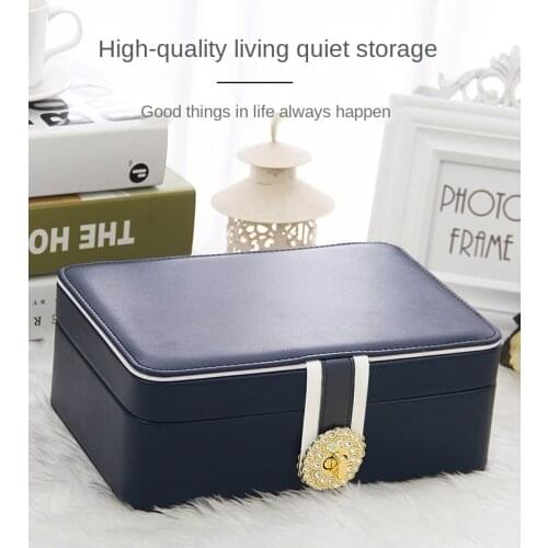 Large capacity princess jewelry storage box jewelry box hand jewelry earrings earring earring box