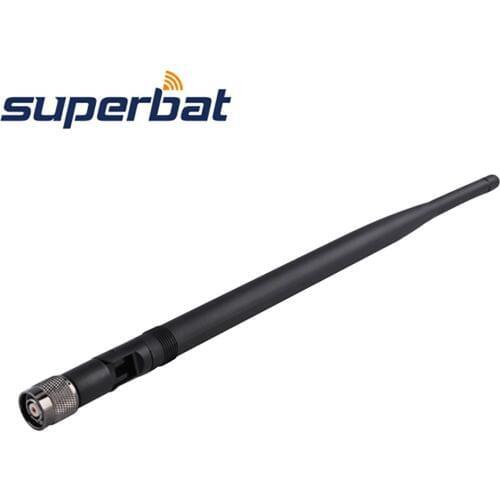 Superbat 2.4GHz 7dBi Tilt swivel Omni WIFI Antenna RP-TNC Plug for Wireless Router WLAN PCI Card Rubber Aerail Booster