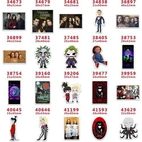 DIY Craft Supplies cartoon character flat back custom planar resins 30 pieces. Halloween resins PR34673