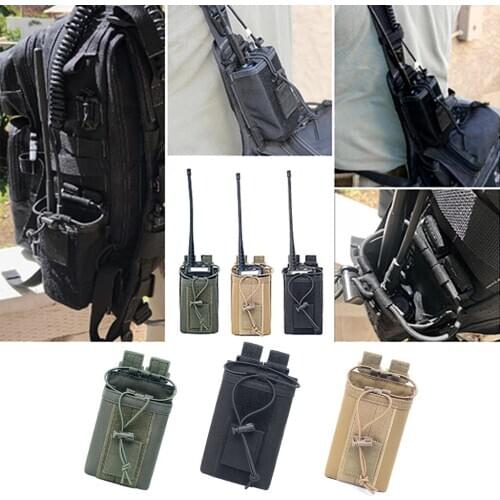 Waterproof Walkie Talkies Pouch - Radio Molle Two Way Radios Holder Case - 3 Colors