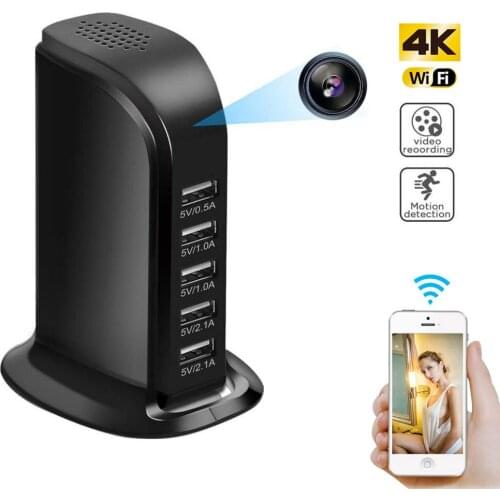 WIFI HD 1080P ip mini camera 4k P2P camera wireless surveillance camera USB wall charger video recorder suports hidden TF card