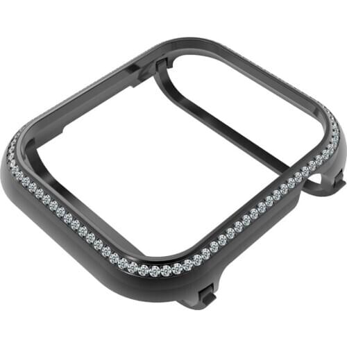 Protective case Smart Watch 40mm 44mm Rhinestone Watch Metal Bezel Decorative Cover Series 4/5 For Watch
