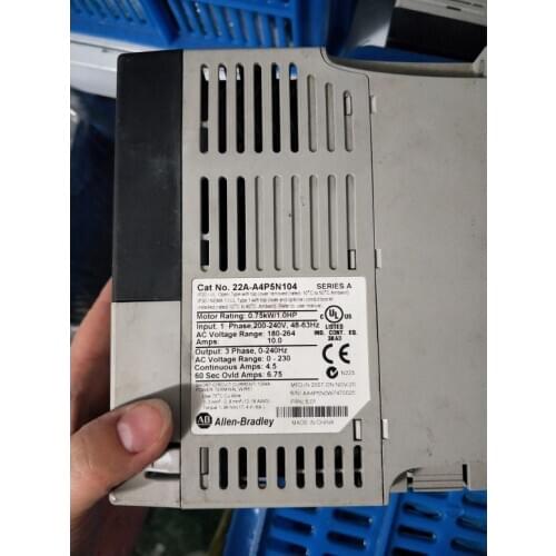 22A-A4P5N104 0.75KW 220V Used One , Inverter Good Working Free Shipping