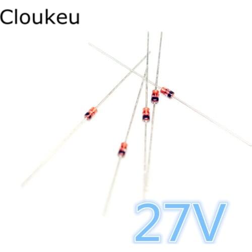 50pcs BZX55C27 27V 0.5W 1/2W DO-35