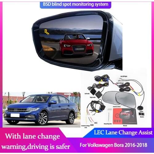 Car BSM BSD Blind Spot Radar Detection System Microwave Sensor Driving Reversing Radar Sensor For Volkswagen Bora 2016-2018