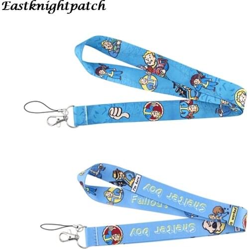 E2494 Blue Cartoon Moon Multi-function Mobile Phone Strap Tags Neck Lanyards for key ID Badge Neck Straps webbing Lanyard