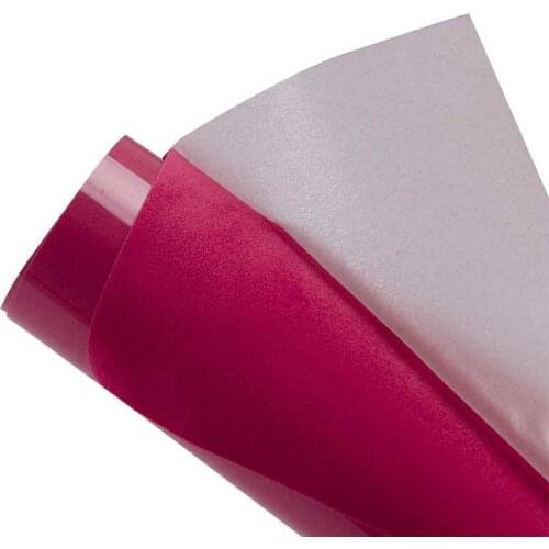 Flock Heat Transfer Vinyl Rose Color HTV Film For T-Shirts Heat Press Rolls Vinyl Iron Vn Bags Washable Easy Cut Weed Wholesale