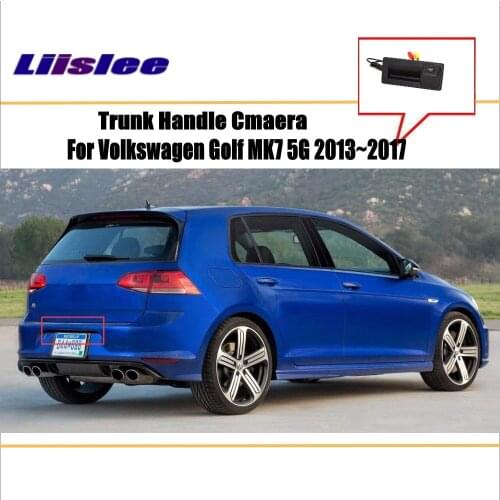 Car Rearview Camera For VW Volkswagen Golf MK7 5G 2013~2017 Original Factory Style Parking Trunk Handle CAM