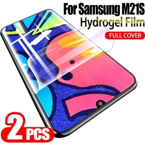2PCS Hydrogel Film For Samsung Galaxy M21S Screen Protector Display Protective Film For samsung m21 m31 m31s m51 screen film