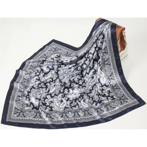 Square Russian Women Scarf Shawl Lady Retro Floral Printed Short Tassel Headband Retro Cape Wrap Scarves Spain Hair Handkerchief