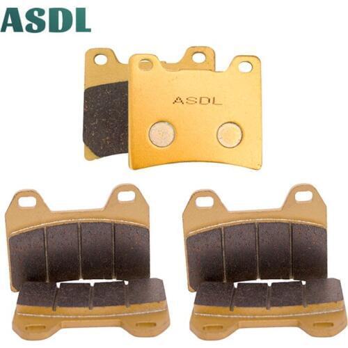 Motorcycle Front and Rear Brake Pads For Yamaha XJR 1300 (5EA1/5EA7) Brembo calipers(320mm front discs) 1998-1999 #b