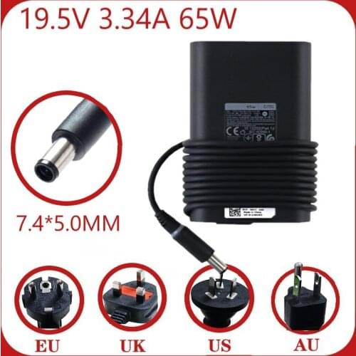 New 19.5V 3.34A 65W 7.4x5.0mm AC Charger For Dell Latitude 7480 7490 5490 7280 7390 E5430 E6230 E6330 6430U Laptop Power Adapter