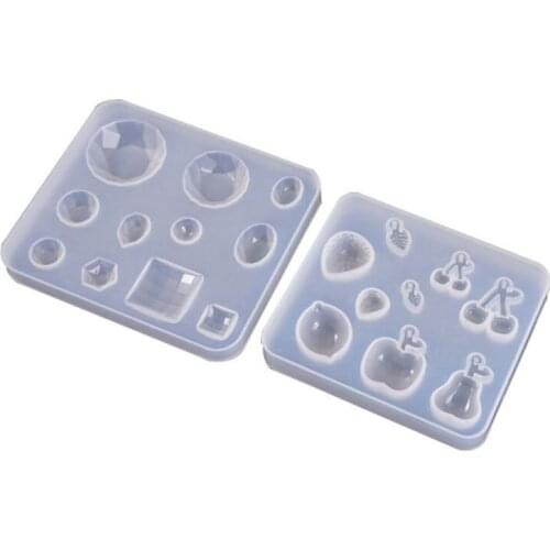 New DIY Crystal Epoxy Mold Earrings Jewelry Silicone Mould DIY Handmade Crafts Making 652B