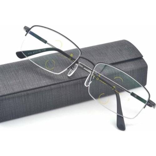 Photochromic reading glasses male near and far dual-use intelligent zoom dual-light progressive multi-focus reading glasses NX