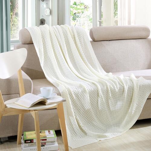 Solid color throw Knitted Blanket Blending Soft Used in Bed Sofa Plane bedspread Cobertor plaid Blanket 120*180cm