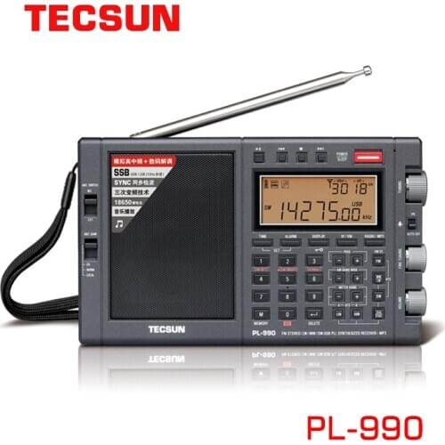 Original Tecsun PL- 990 Full band HF FM AM SW SSB Radio Receiver Music Player Bluetooth Speaker PL990