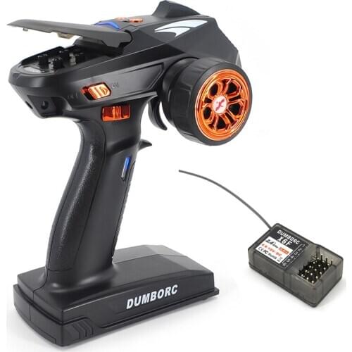 DumboRC X5 2.4G 5CH Transmitter with X6F Receiver for RC Q65 MN90 1/10 1/8 Crawler TRX4 Axial SCX10 D90 RC Car Boat