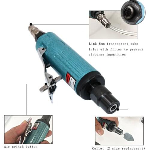 14 Pieces Air Compressor Die Grinder Grinding Polish Stone Kit 1/4 Air Grinder Mill Engraving Tools Kits Pneumatic Tools