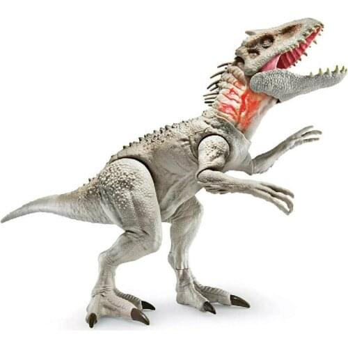 Jurassic World Indominus Rex Movable Joints Dinosaur Tyrannosaurus With Sound Effects Model Toy For Children Boy Birthday Gift