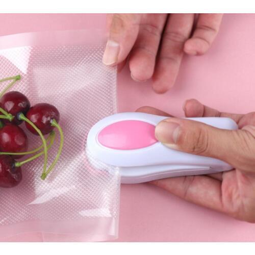 Portable Heat Sealer Bag Clips Snack Fresh Food Saver Storage Bag Sealer Kitchen Tool Accessories Mini Sealing Gadgets