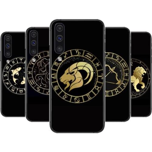 Luxury Twelve constellations Phone cover hull For SamSung Galaxy S8 S9 S10E S20 S21 S5 S30 Plus S20 fe 5G Lite Ultra black soft