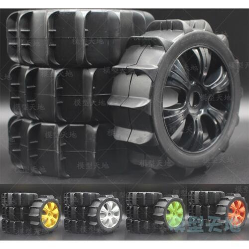 HSP 1/8 off-road vehicles 125MM desert tires 8SC pull short card 17MM wear-resistant sand tires digging tires snow tires 82