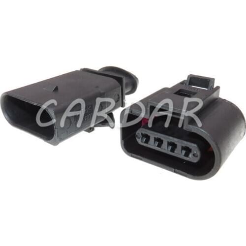 1 Set 4 Pin 1J0973804 1J0973704 1.5mm Automotive Intake Pressure Sensor Plug Wiper Motor Socket For VW Volkswagen Skoda Audi