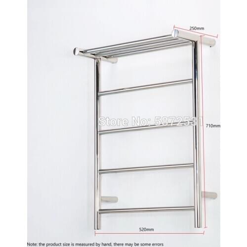 Hide wall Install Electric heating towel rack with Shelf bathroom toilet heating towel wall hanging electric towel drying rack