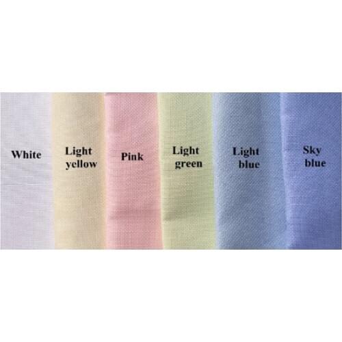 Aida 18ct yellow/pink/linen/orange yellow/blue color cross stitch fabric canvas DIY hand sew craft handmade stitches embroidery