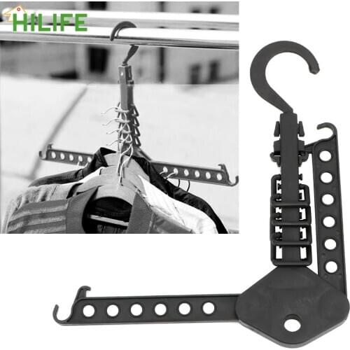 Magic Hangers Home Storage Black Folding Hanger Portable Closet Organizer Multifunctional