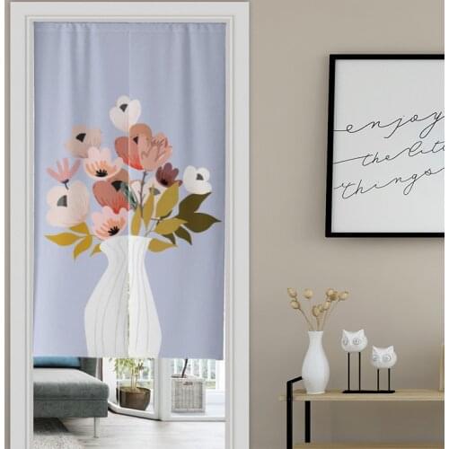 Nordic Style Door Curtain Partition Curtain Bedroom Kitchen Decoration Bathroom Feng Shui Curtain Bathroom Curtain Noren