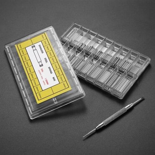 360pcs 6mm-23mm Stainless Steel Watch Band Strap Link Pin Replacement Spring Bars & Watch Pin Remover Repair Tool Set