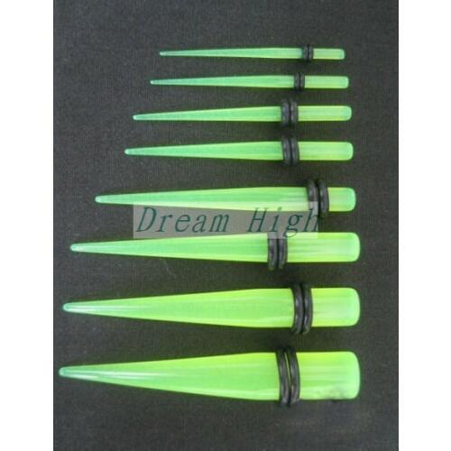 Wholesal Acrylic Ear Piercing Tapers Ear Stud Ear Expander Fashion Earring Body Jewelry 100pcs/lot Free Shipping