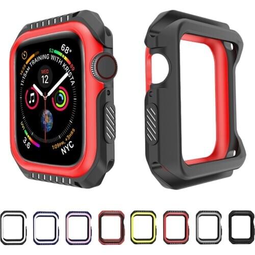 Protective Shell Case For iwatch Series 6 SE 5 4 3 2 1 Silicone Cover PC Bumper Apple Watch 44mm 40mm 42mm 38mm New Accessories