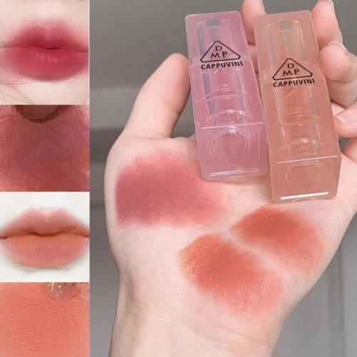 Velvet Matte Lipstick Moisturizing Lipstick Non-stick Cup Long Lasting Waterproof Lip Makeup Dark Red Orange Rose Cream