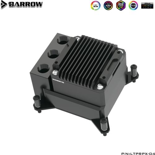 Barrow POM Material 17W PWM Water Pump+CPU Block Combo use for AMD RYZEN AM3 AM4 / INTEL 115X / X99 2011 Water cooling LTPRK-04