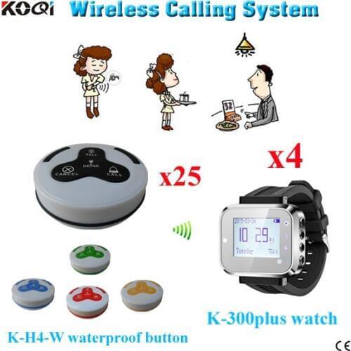 Ycall brand restaurant calling device waiter watch call button wireless waiter call system