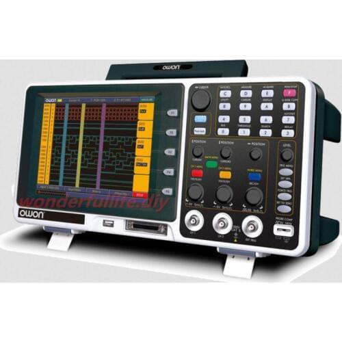 OWON 8" TFT LCD Display Digital Storage Oscilloscope 16-channel Logic Analyzer Bandwidth 100MHz 1GS/s MSO7102TD