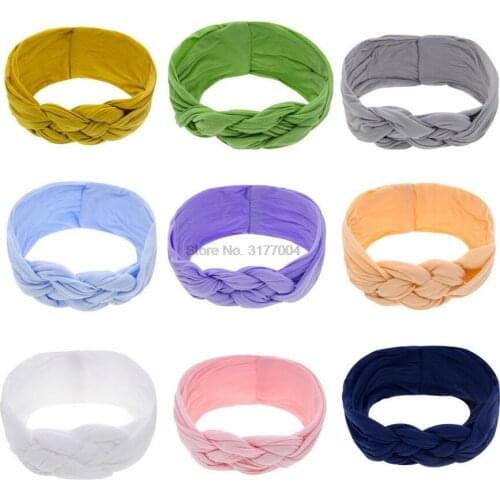 DHL 1000pcs Chinese knot Nylon/Pure Cotton Headbands Braided Nylon/Cotton Headwraps