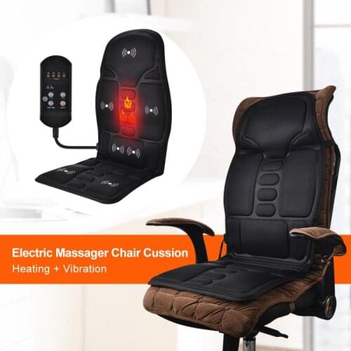 New Electric Massage Chair Cussion Car Massage Chair Mat Home Infrared Heating Back Vibrator Massage Pads For Lover Family Gifts