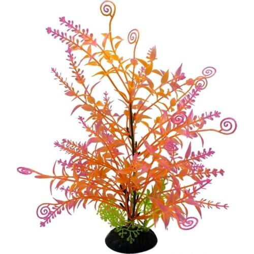 9.45'' Artificial Plant Decorative Fish Tank Decor Aquarium Landscape Underwater Plant Ornaments Home Decor Aquatic Accessories