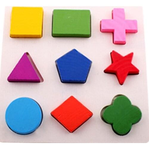 Classic learning Education Montessori Wooden Math Toys Puzzle Toys For Children Educational Equipment Resources Geometry Gifts