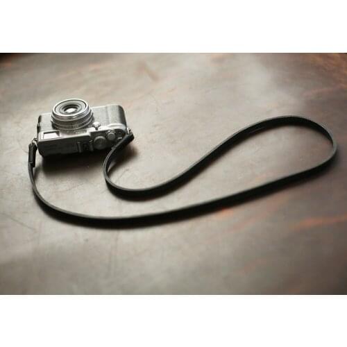 Cool black top 8mm black thicken handmade Camera neck shoulder strap Windmup