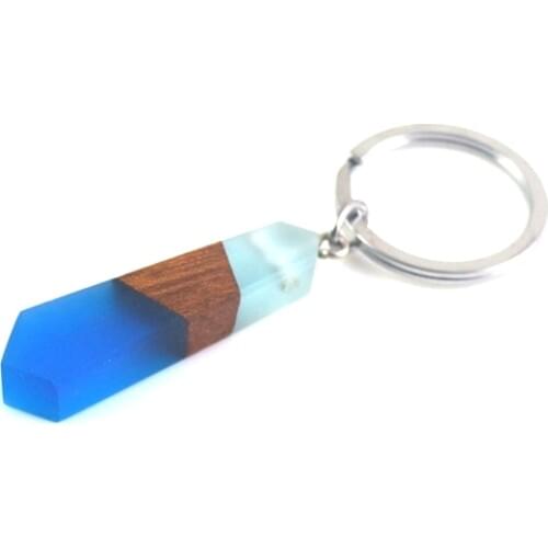 Natural wood resin mens and womens multifunctional pendant, key chain 0109