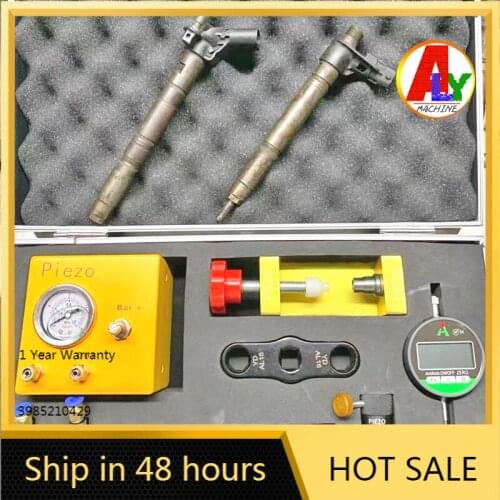 For Bosch Piezo Diesel Common Rail Injector Disasemble Back Pressure Stability Test Needle Valve Stroke Measuring Tool Set